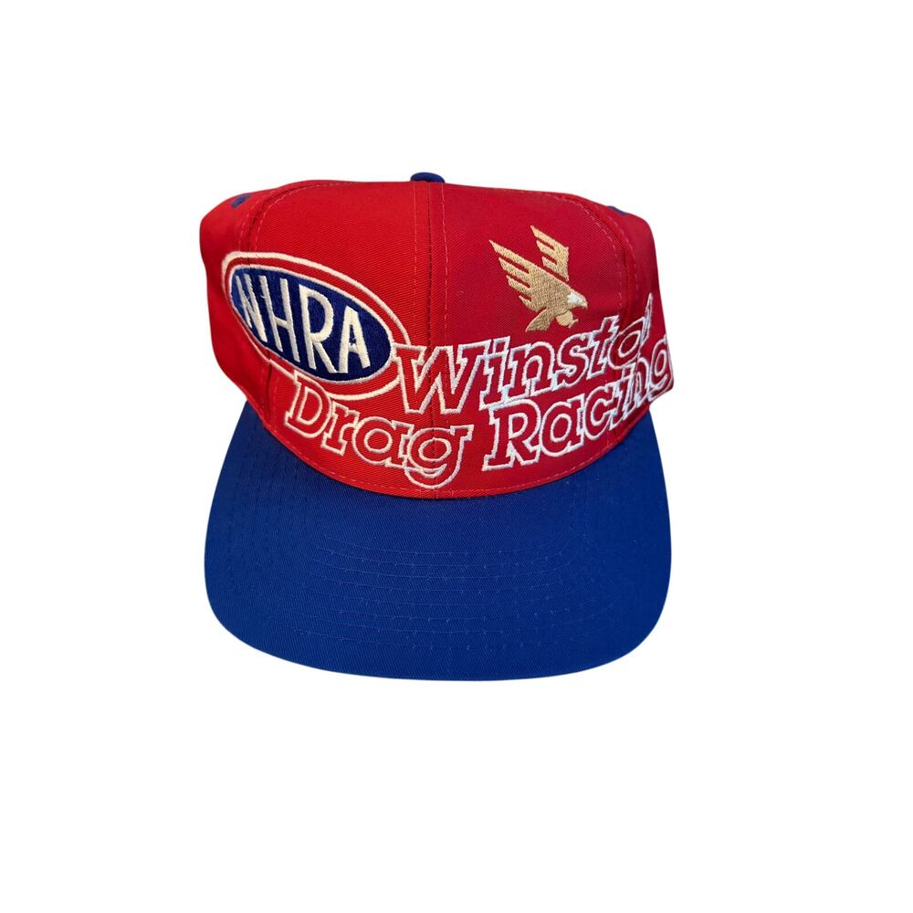 NHRA/Winston Vintage Trucker Cap 1980โs Kudzu NHRA /Winston Snap Back-NWOT